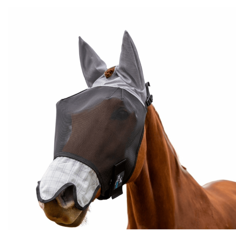 Wild Horse Fly Masks - Bonnets Small Pony Wild Horse Fly Veil with Ears & Ripstop Nose (FV5)