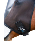Wild Horse Fly Masks - Bonnets Wild Horse Insect Control Black Mesh Fly Veil with ripstop nose (FV3)