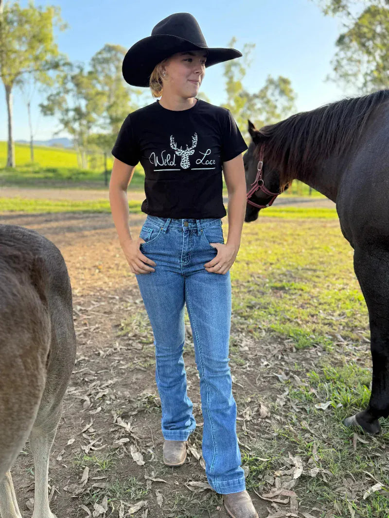 Wild Lace Womens Jeans Wild Lace Trouser Jeans Womens High Rise Baroness