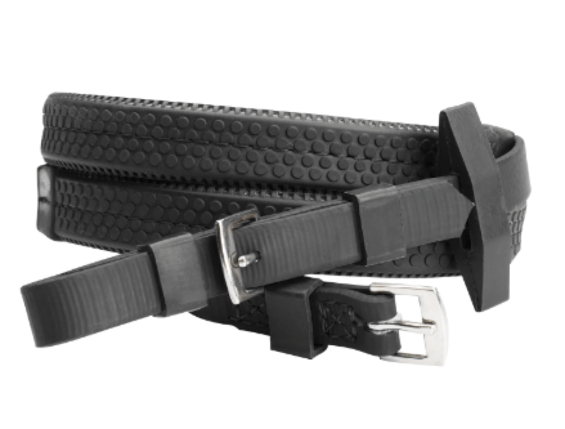 Wintec Reins Black Wintec Reins Rubber Grip