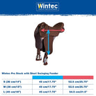 Wintec Saddles Wintec Pro Stock with Swinging Fender (Short) HART