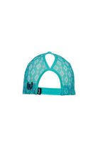 Wrangler Caps Aqua/Navy Wrangler Cap Misha Ponytail Trucker