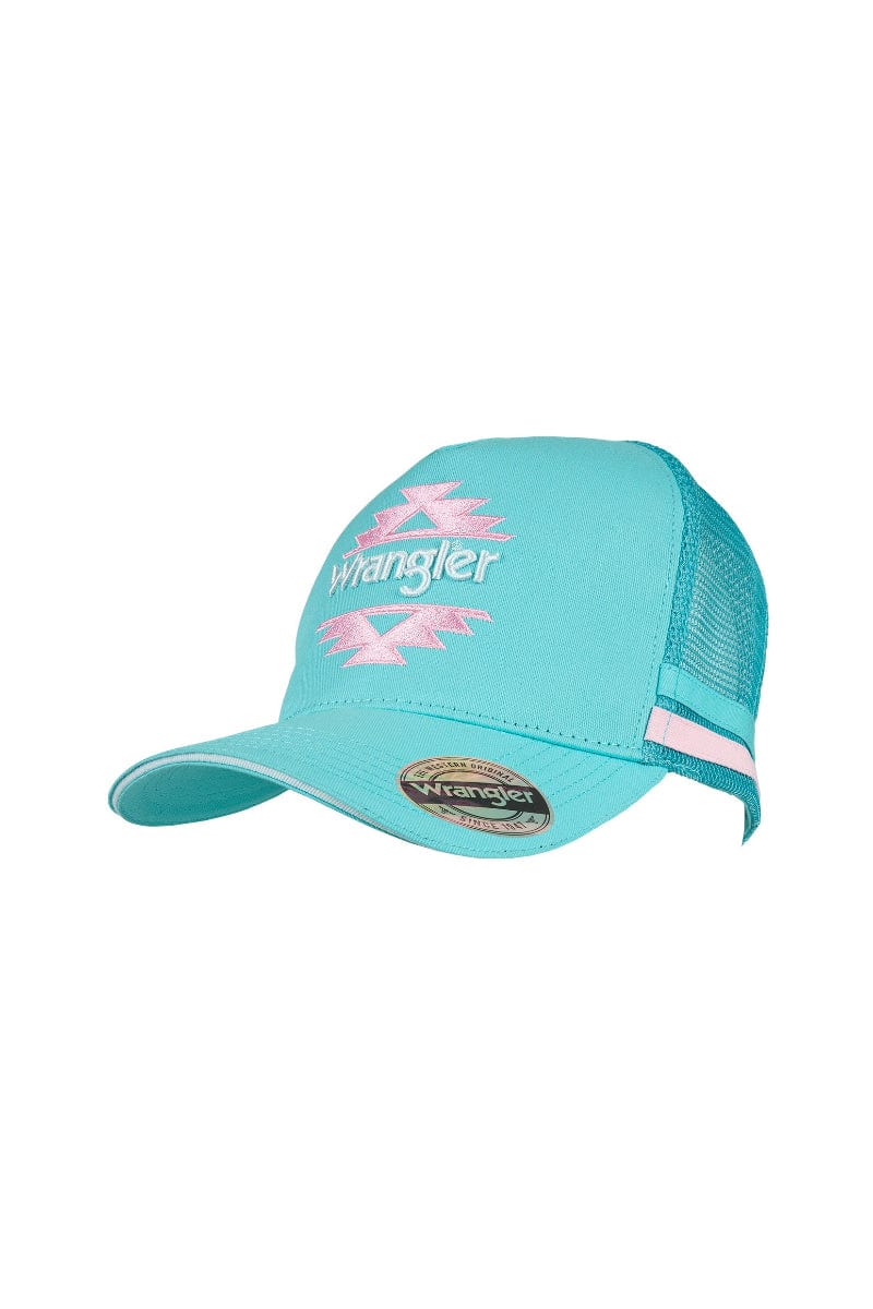 Wrangler Caps Aqua Wrangler Cap Sasha Trucker