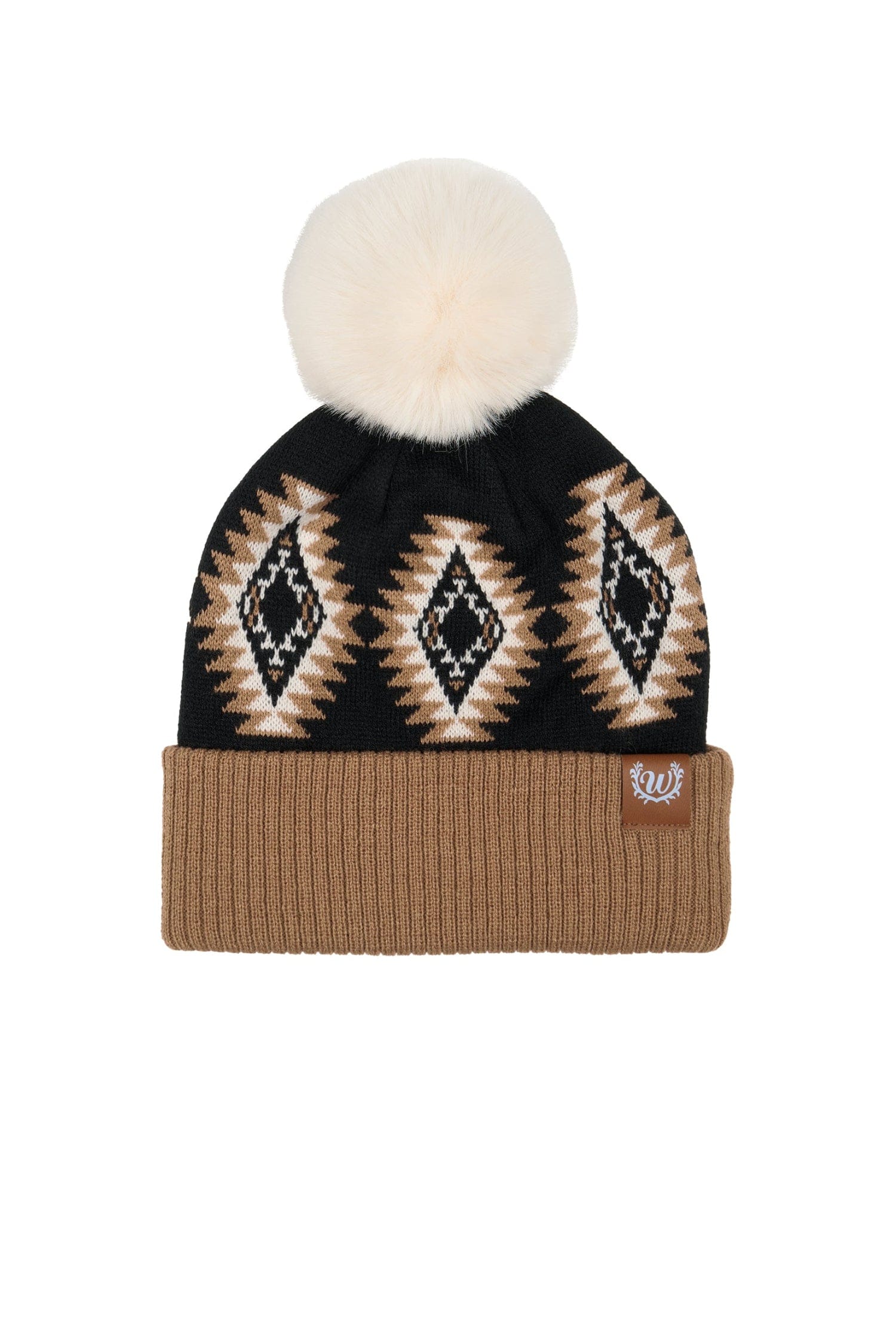 Wrangler Caps Black/Chocolate Wrangler Beanie Womens Kate