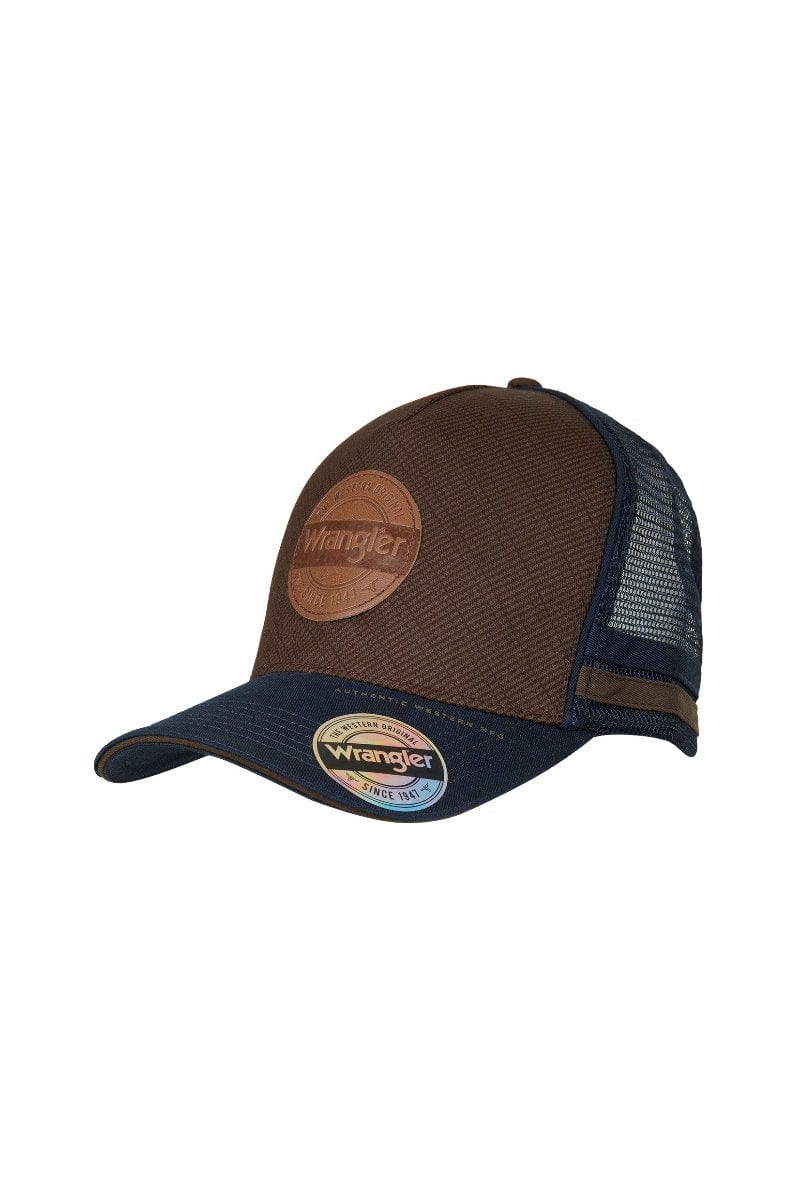 Wrangler Caps Dark Tan/Navy Wrangler Trucker Cap Liam