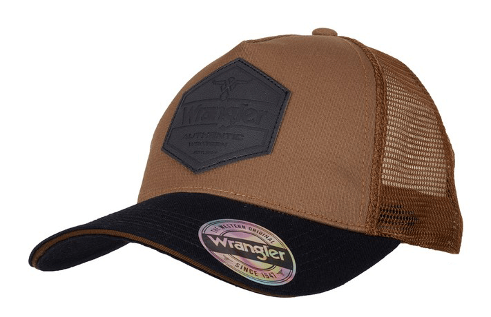 Wrangler Caps Dark Tan Wrangler Cap Kane Trucker