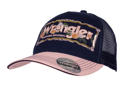 Wrangler Caps Navy/Blush Wrangler Cap Taylor Trucker
