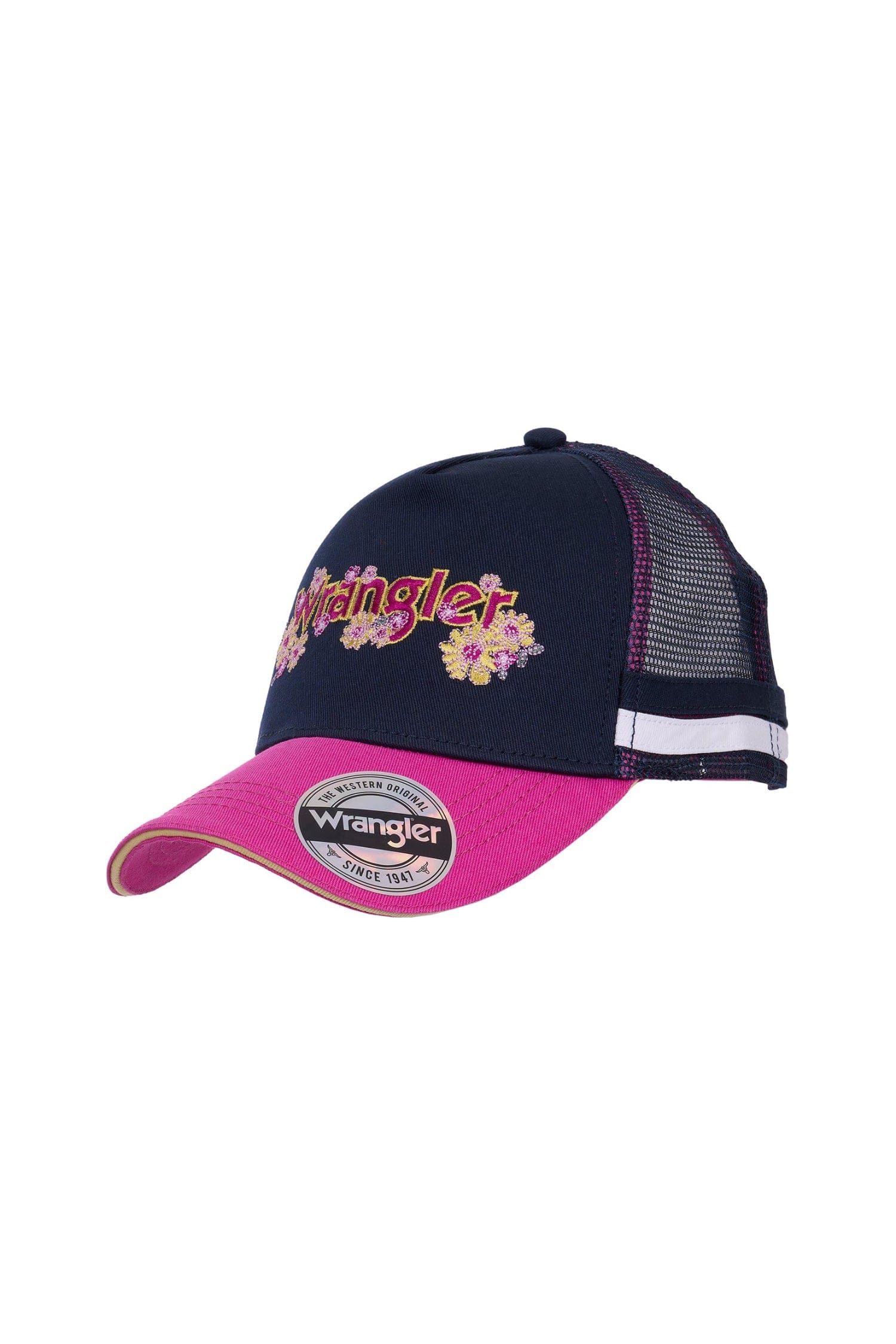 Wrangler Caps Navy/Pink Wrangler Cap Kids Molly Trucker
