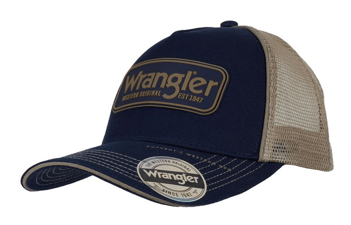 Wrangler Caps Navy/Tan Wrangler Cap Adrian Trucker