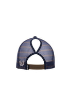 Wrangler Caps Navy/Tan Wrangler Cap Francis HP Ponytail Trucker