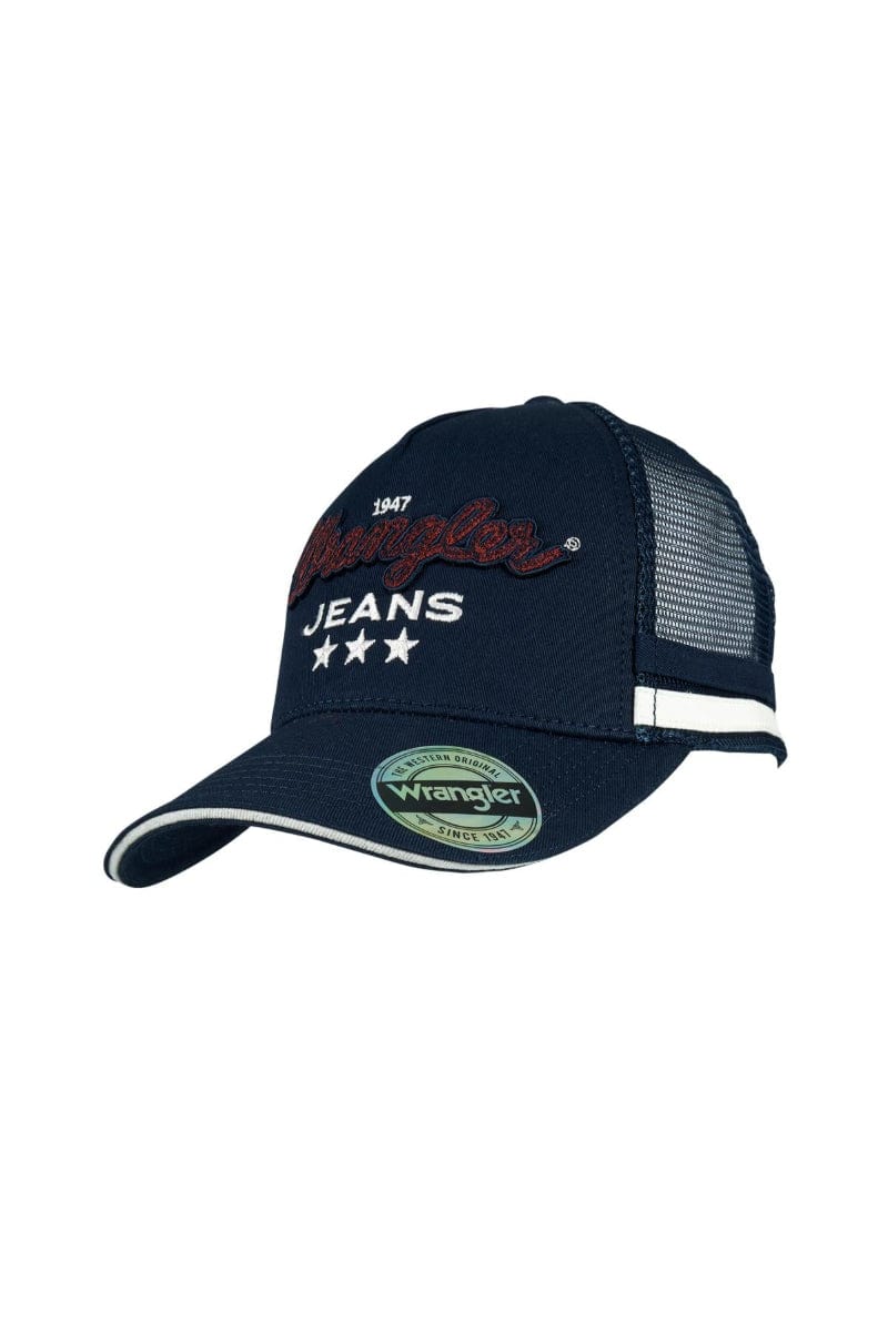 Wrangler Caps Navy Wrangler Cap Kinsley Trucker