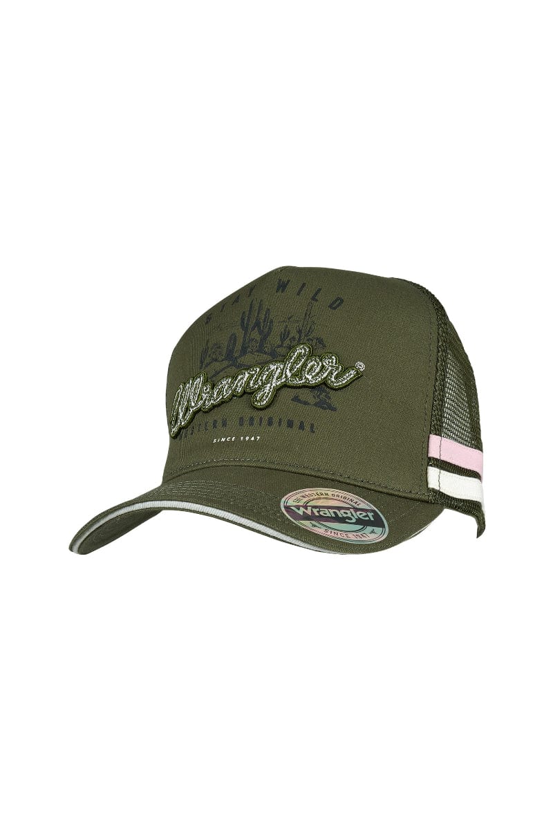 Wrangler Caps Olive Wrangler Cap Tahlia Trucker