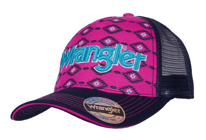 Wrangler Caps Pink/Navy Wrangler Cap Jo Jo Trucker
