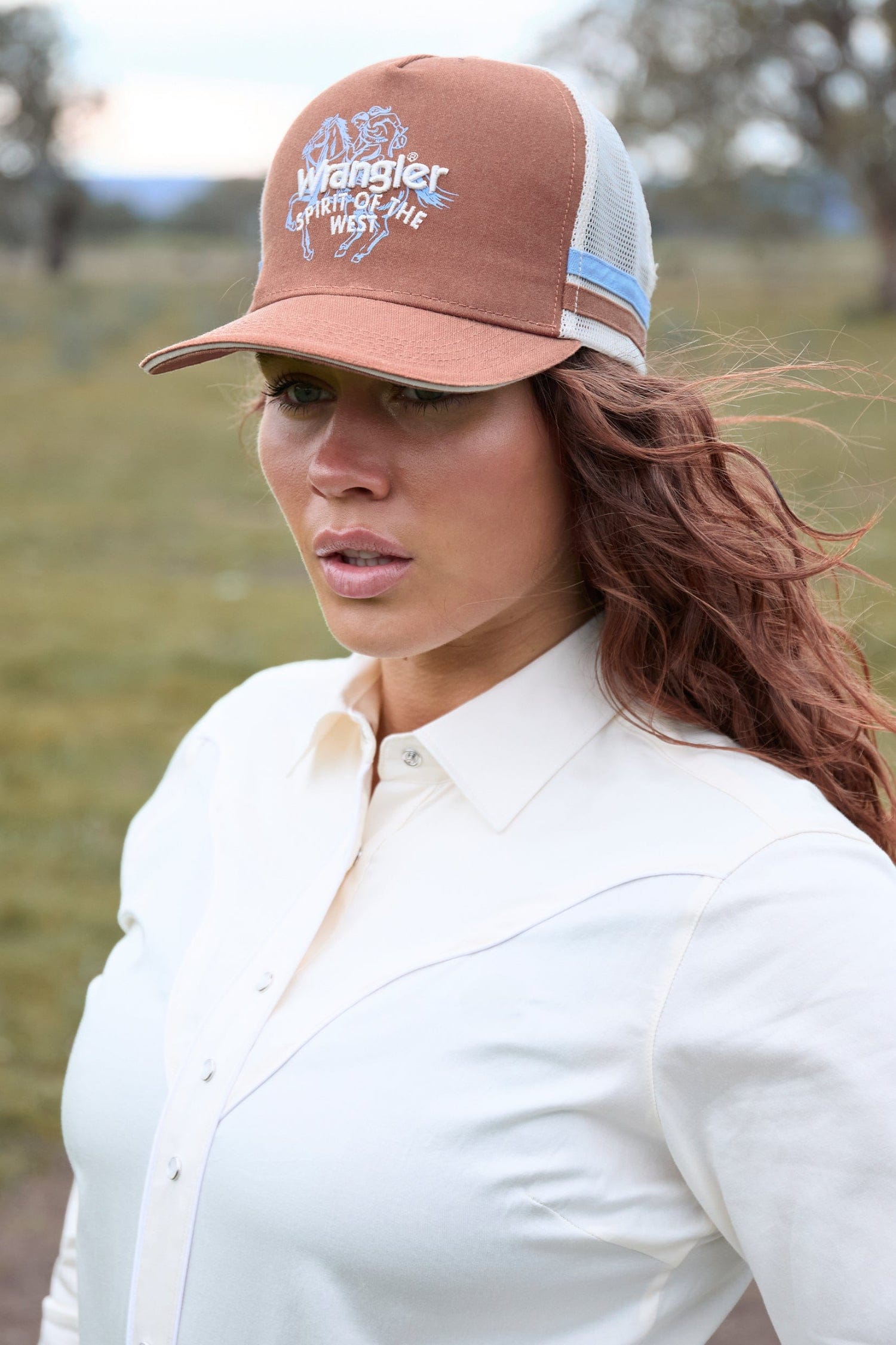 Wrangler Caps Rust Wrangler Cap Lin HP Trucker