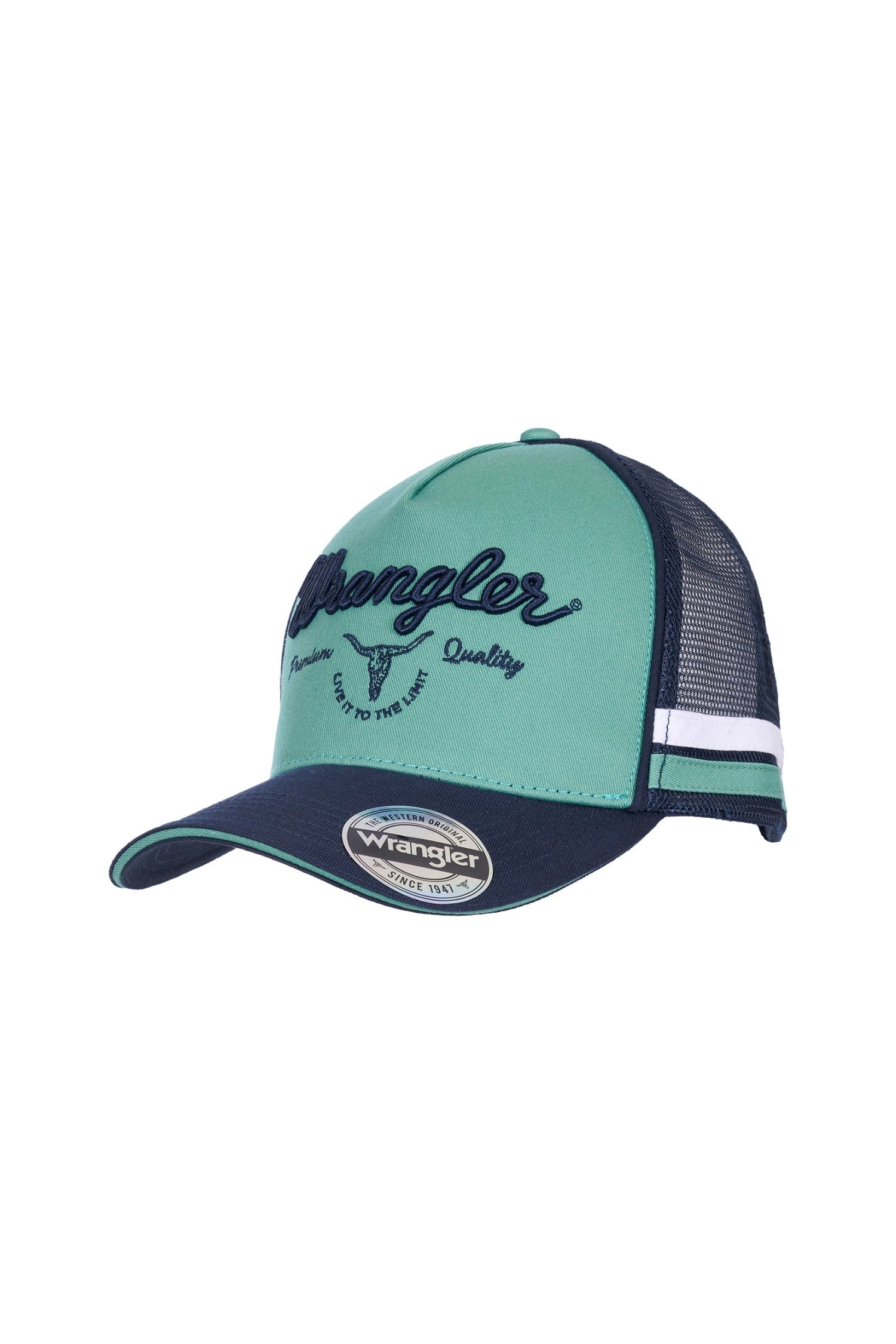 Wrangler Caps Sage/Navy Wrangler Cap Arthur HP Trucker
