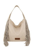 Wrangler Handbags - Wallets Beige Wrangler Handbag Shiloh Fringe Studded