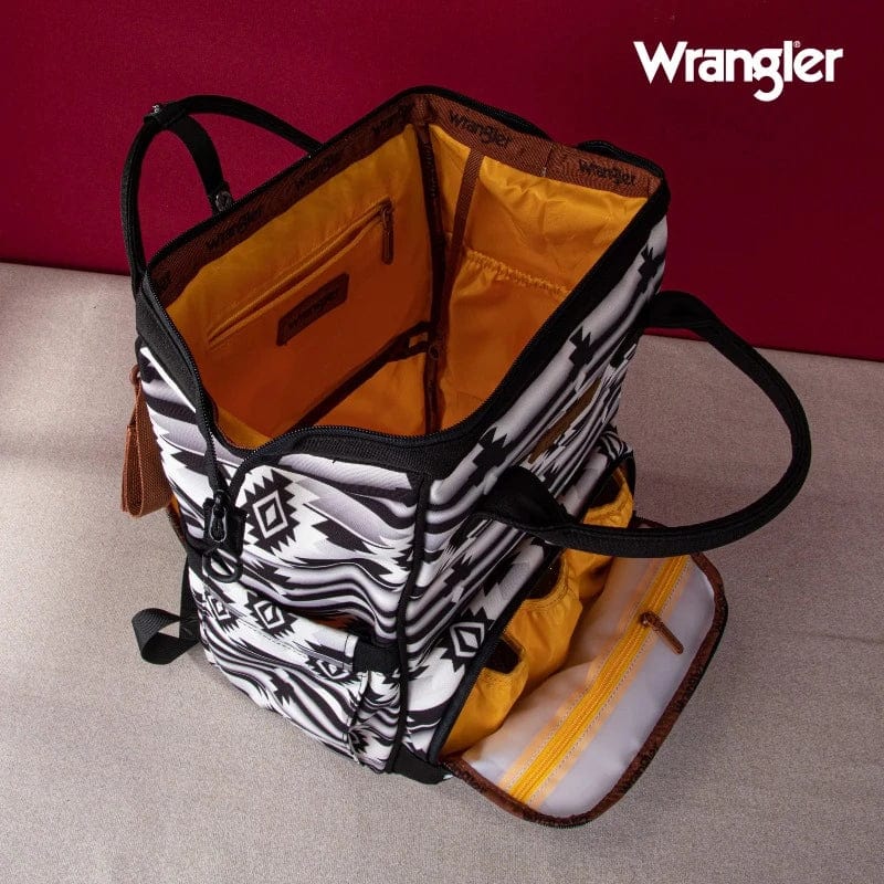 Wrangler Handbags & Wallets Black Wrangler Backpack All Over Aztec Callie