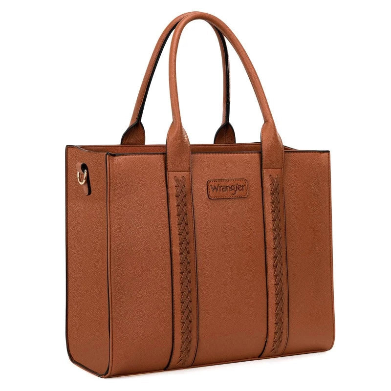 Wrangler Handbags & Wallets Brown Wrangler Handbag Carry-All Tote (WG70-8317)
