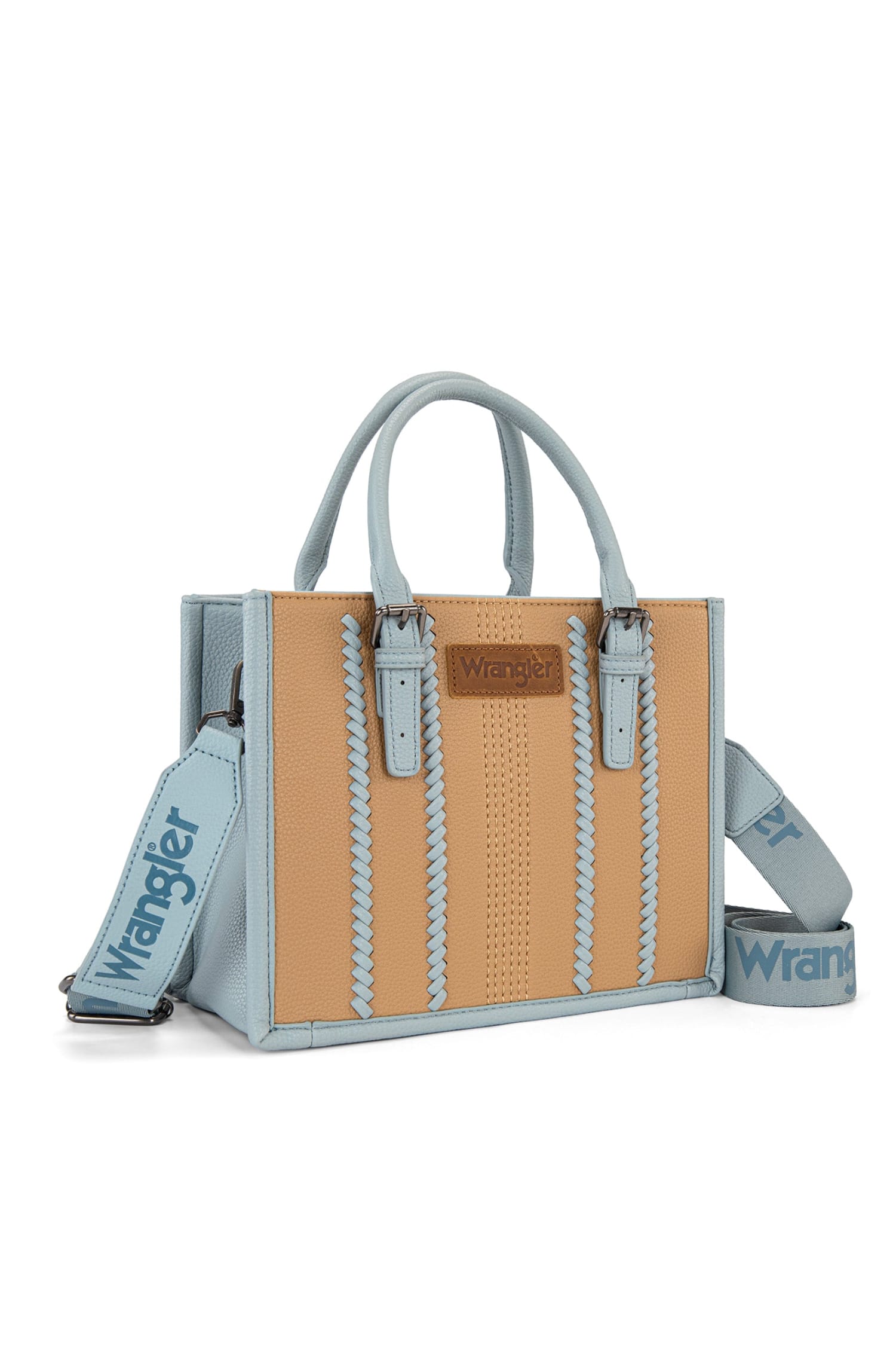 Wrangler Handbags - Wallets Camel/Blue Wrangler Handbag Boston Stitch Crossbody
