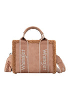 Wrangler Handbags - Wallets Camel Wrangler Handbag Sherpa Logo Crossbody