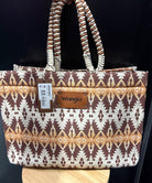 Wrangler Handbags - Wallets Coffee Wrangler Tote Bag Southwestern Oversized