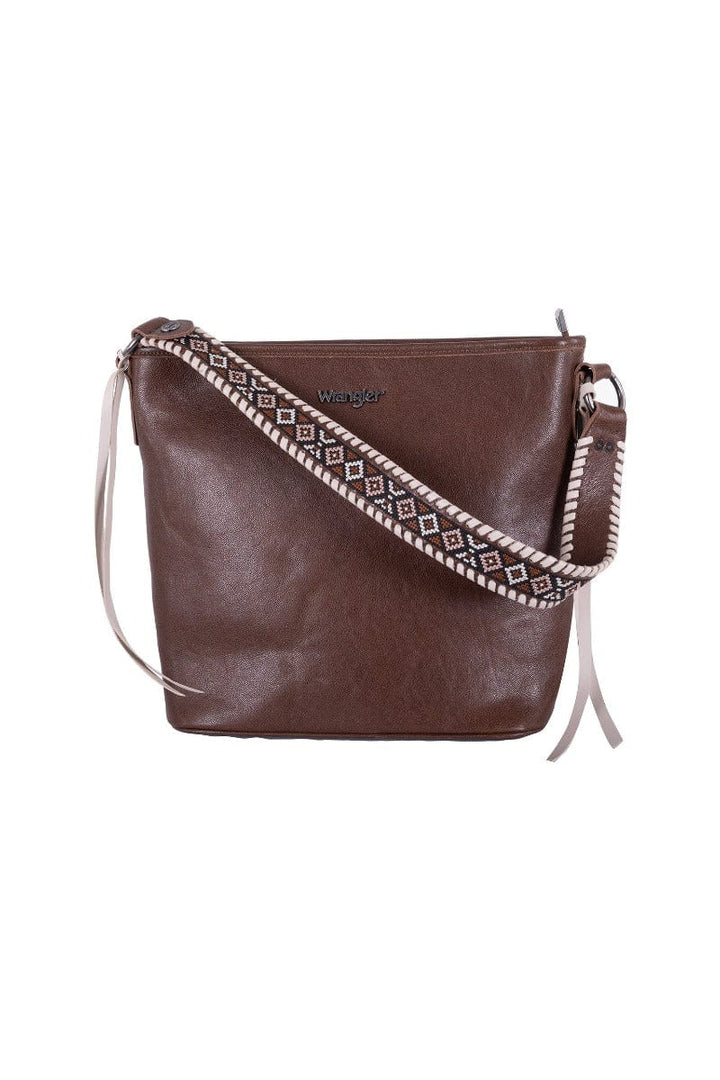 Wrangler Handbags & Wallets Dark Tan Wrangler Greta Tote Bag (X3S2942BAG)