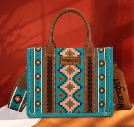 Wrangler Handbags & Wallets Dark Turquoise Wrangler Southwestern Crossbody Handbag Dark Turquoise