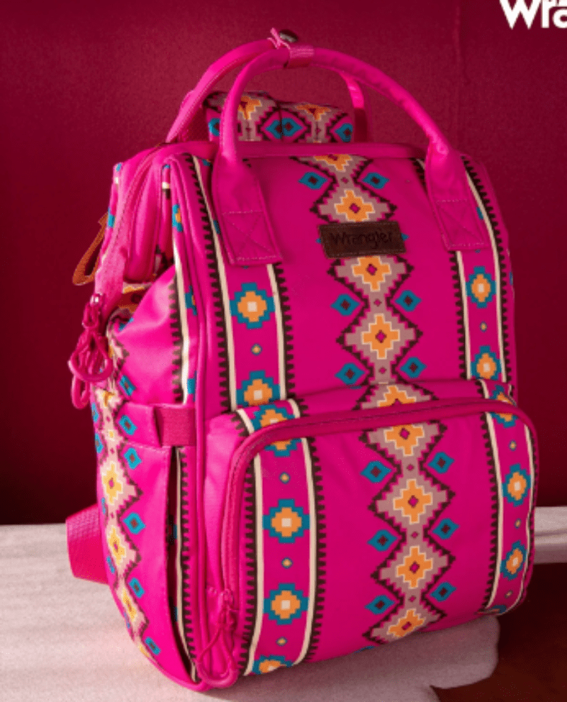 Wrangler Handbags & Wallets Hot Pink Wrangler Backpack All Over Aztec Callie