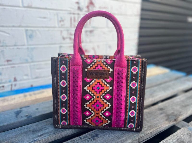 Wrangler Handbags & Wallets Hot Pink Wrangler Southwestern Crossbody Bag (WG2202-8120HPK)