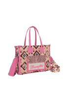 Wrangler Handbags & Wallets Pink Wrangler Crossbody Tote Aztec