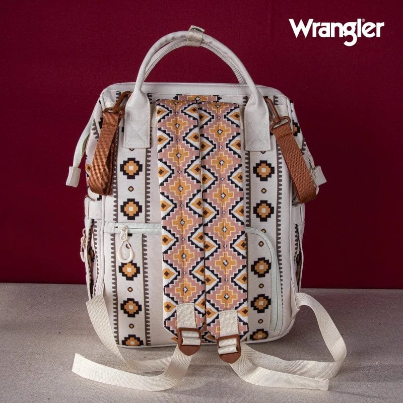 Wrangler Handbags & Wallets Tan Wrangler Backpack All Over Aztec Callie