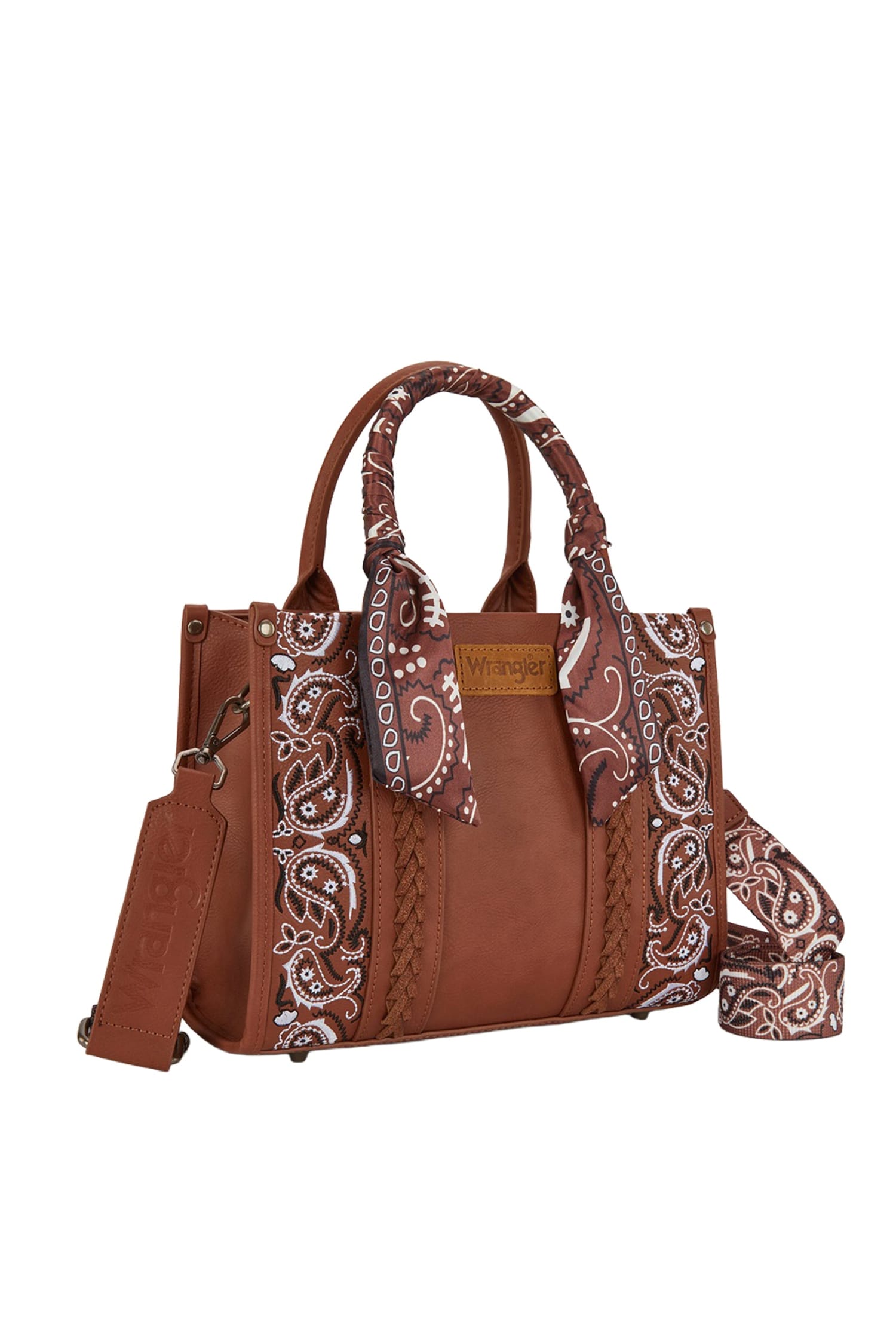 Wrangler Handbags - Wallets Tan Wrangler Handbag Paisley Crossbody