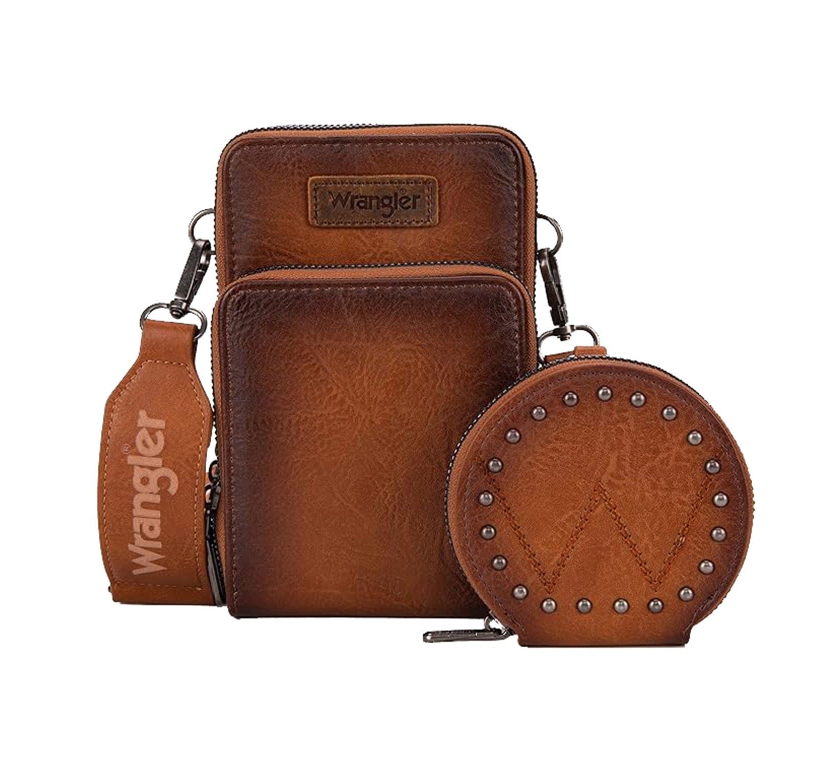 Wrangler Handbags & Wallets Tan Wrangler Phone Wallet with Coin Purse