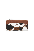 Wrangler Handbags - Wallets Tan Wrangler Wallet Cow Print Slim