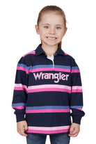 Wrangler Kids Jumpers, Jackets & Vests 02 / Navy/Pink Wrangler Jumper Girls Jada Rugby