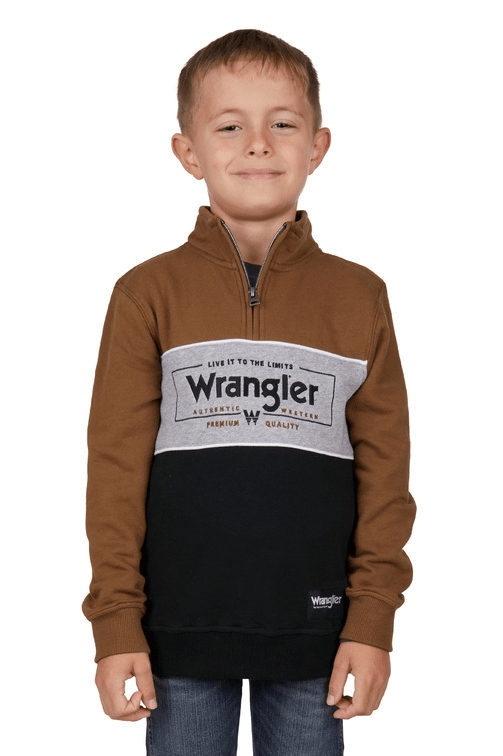Wrangler Kids Jumpers, Jackets & Vests Wrangler Jumper Boys Bartlett 1/4 Zip