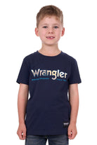 Wrangler Kids Shirts 04 / Navy Wrangler Tee Boys Nico