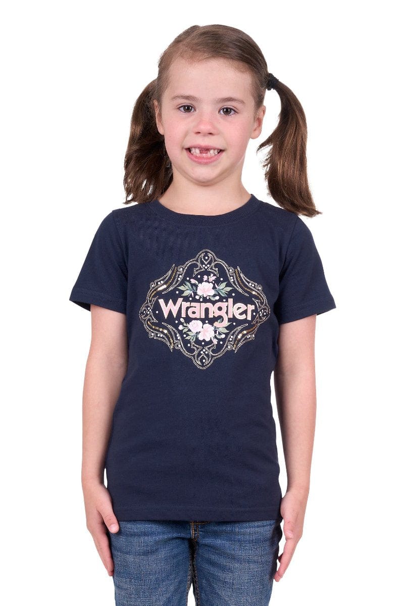 Wrangler Kids Shirts 04 / Navy Wrangler Tee Girls Darcy