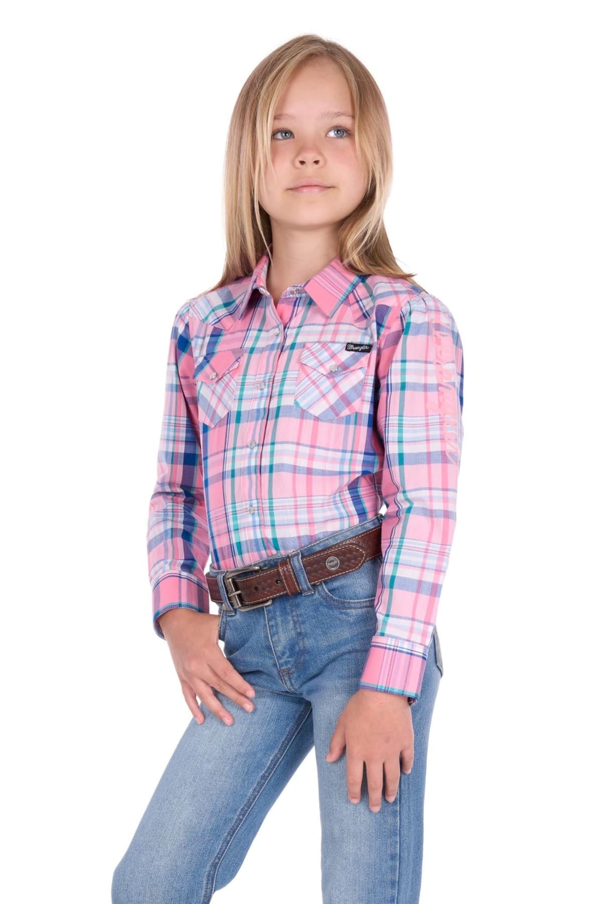 Wrangler Kids Shirts Wrangler Shirt Girls Kiara Logo