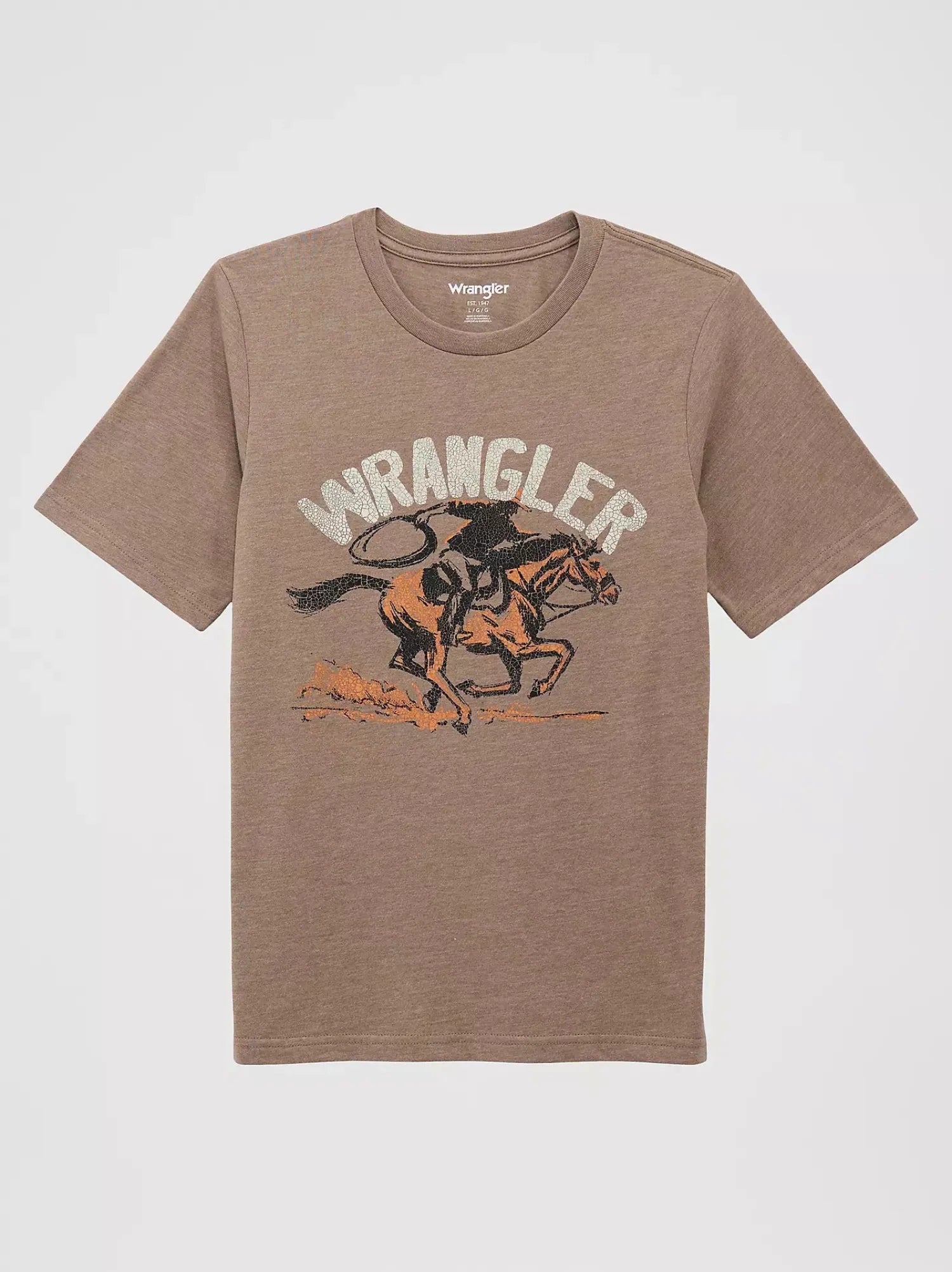 Wrangler Kids Shirts XS / Khaki Marle Wrangler Tee Boys Graphic Knit