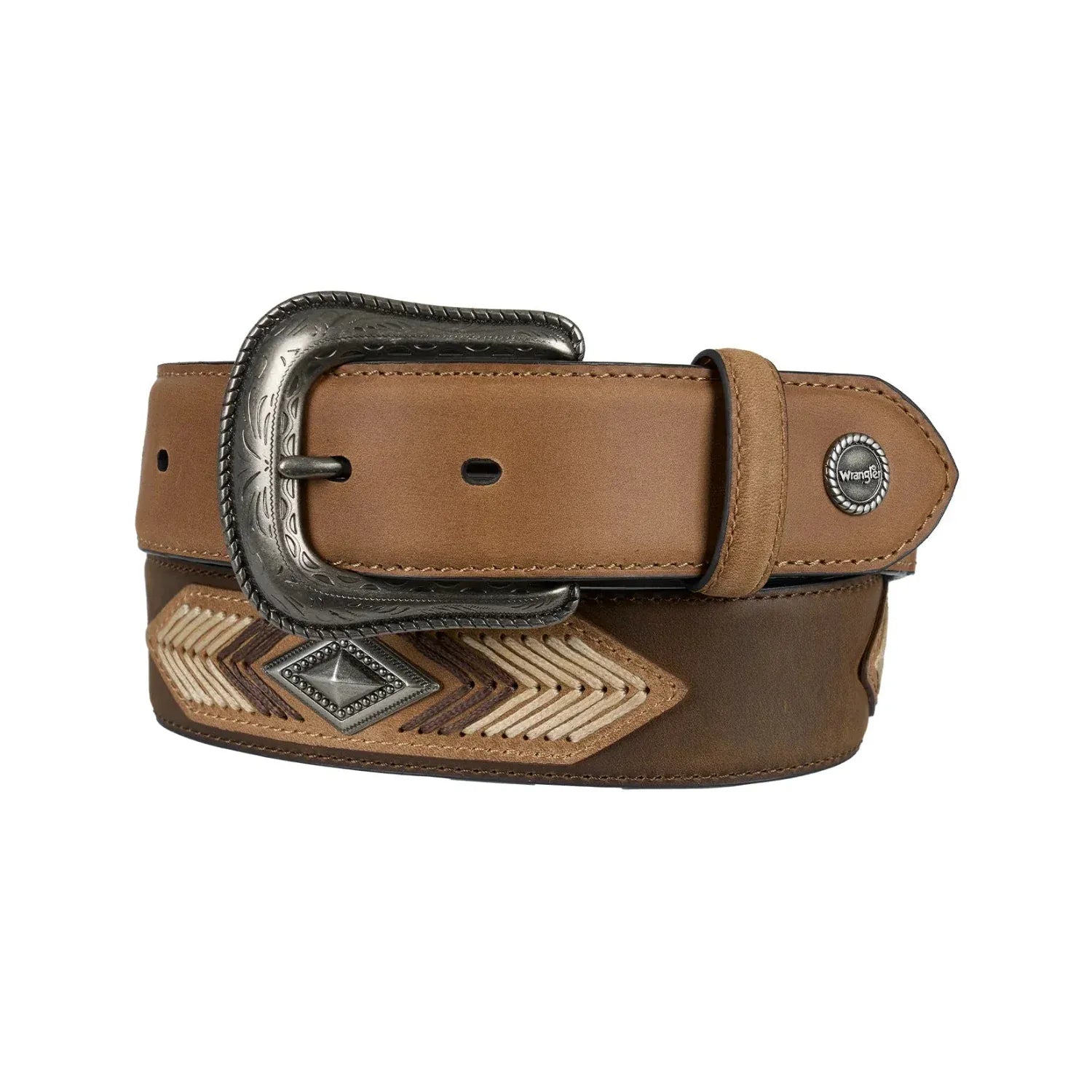 Wrangler Mens Belts 28in / Coffee Wrangler Belt Mens Jonas