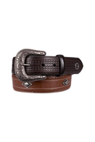 Wrangler Mens Belts 34in / Tan/Chocolate Wrangler Belt Mens Lennix