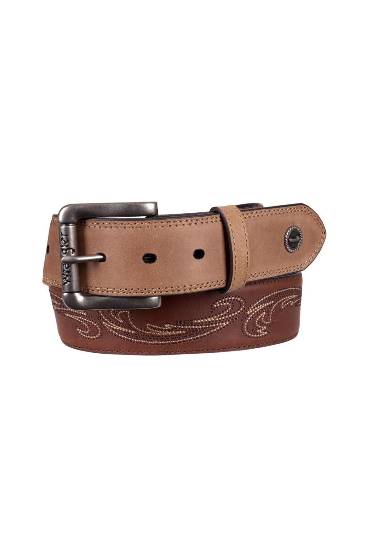 Wrangler Mens Belts 34in / Tan Wrangler Belt Mens Deacon