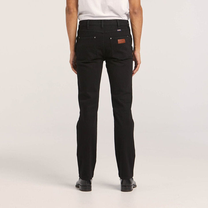 Wrangler Mens Jeans 30R / Black Wrangler Jeans Mens Straight (W/091046/616)