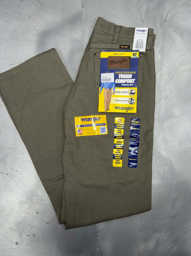 Wrangler Mens Jeans 30x34 / Sea Turtle Wrangler Jeans Mens Tough Comfort