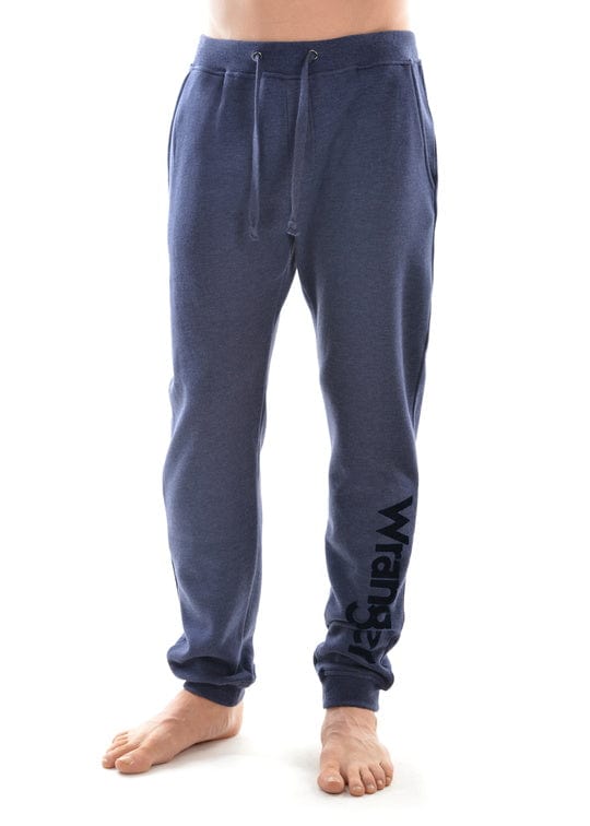 Wrangler Mens Jeans S / Navy Marle Wrangler Mens Logo Trackpant (Available in Grey Marle or Navy)
