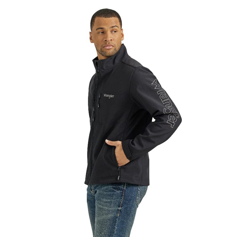 Wrangler Mens Jumpers- Jackets - Vests S / Black Wrangler Jacket Mens Logo Trail