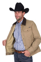 Wrangler Mens Jumpers- Jackets - Vests S / Tan Wrangler Jacket Mens Howard