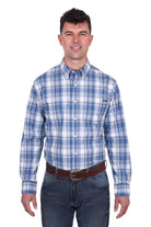 Wrangler Mens Shirts S / Blue/Tan Wrangler Shirt Mens Ranger