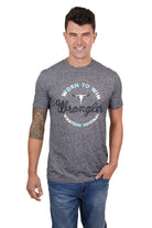 Wrangler Mens Shirts S / Charcoal Marle Wrangler Tee Mens David